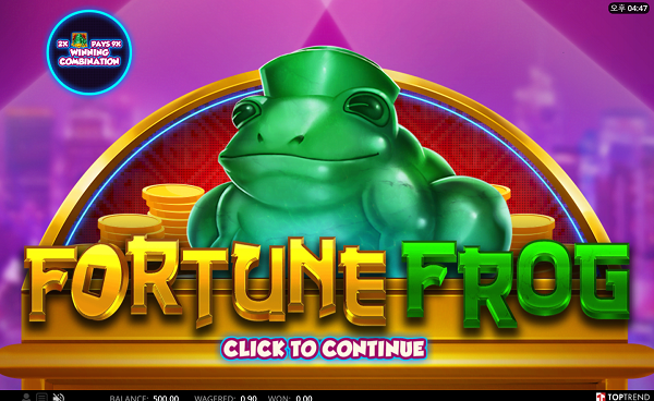 탑게이밍-슬롯머신-Fortune Frog